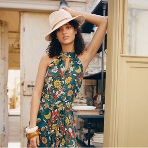 Anthropologie Cream Cusco Rancher Wide-Brim Hat